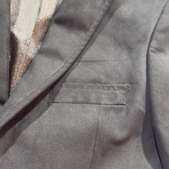 Michael Kors Black Faux Suede Suit Jacket sz 10 - Picture 3 of 9